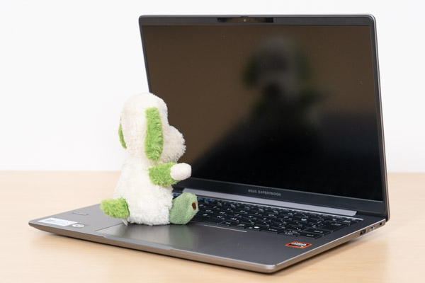 ASUS ExpertBook P3の映り込み