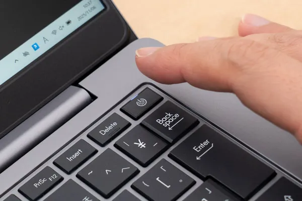 指紋認証装置の写真