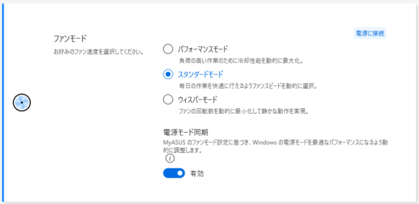 Zenbook 14 UM3406GAのモードの画像