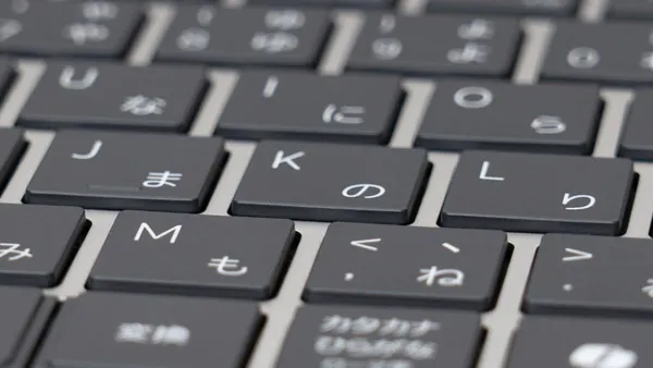 Dell 15のキーボード拡大写真