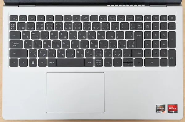 Dell 15のキーボード写真