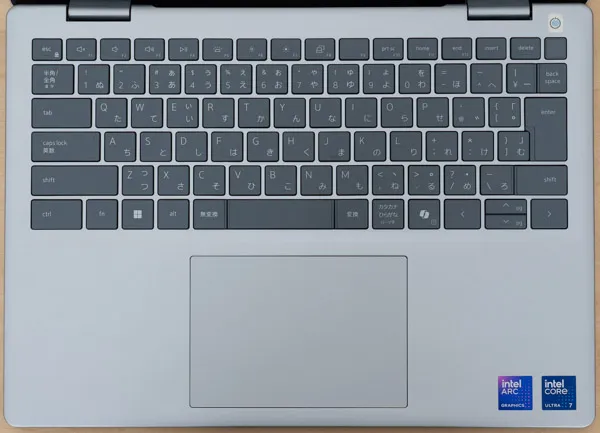 Dell 14 Plus 2-in-1のキーボード写真