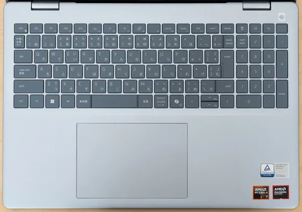 Dell 14 Plus 2-in-1のキーボード写真