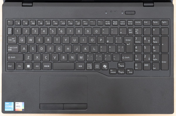 FMV WE1-K3のキーボード写真