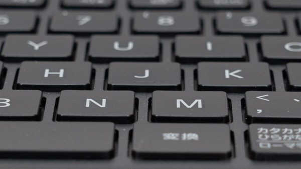 FMV WE1-K3のキーボード拡大写真