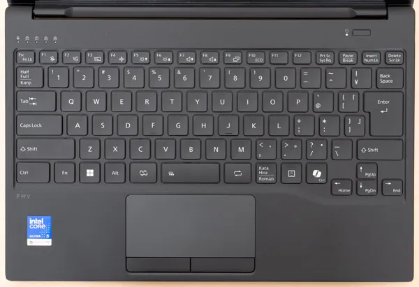 FMV WU1-L1のキーボード写真