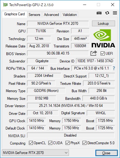 GeForce RTX 2070 -