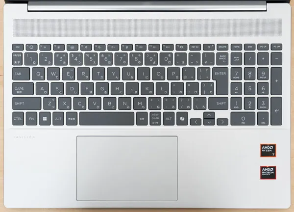 キーボード全体