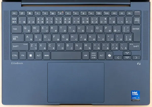 HP EliteBook X G1i 14 AIのキーボード写真