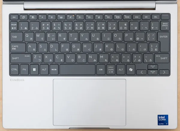 HP EliteBook 8 G1i 13のキーボード写真