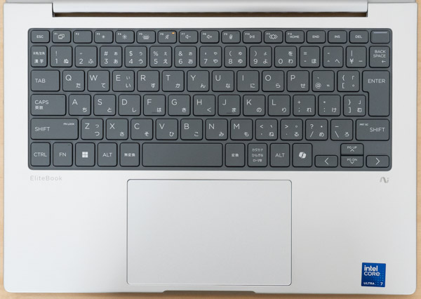 HP EliteBook 8 G1i 14のキーボード写真