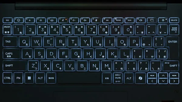 HP OmniBook 7 Aero 13-bgのキーボードバックライト