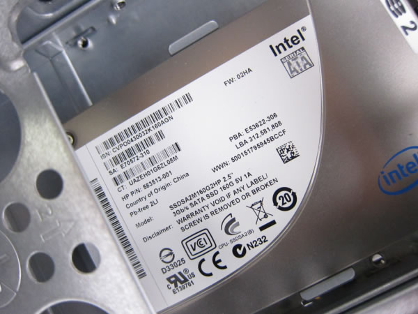 HPE-590jpのSSD