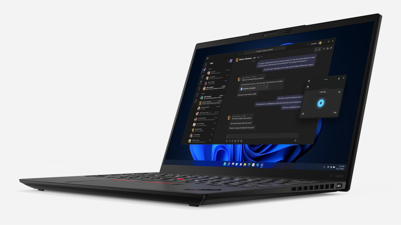 第12世代Core搭載し、1kgを切るレノボ ThinkPad X1 Nano Gen 2の