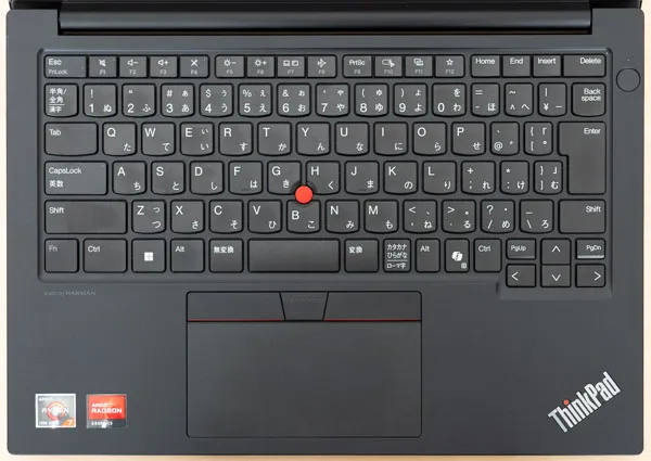 ThinkPad E14 Gen 6 AMDのキーボード写真