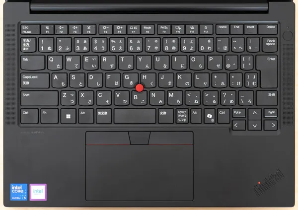 ThinkPad E14 Gen 7 IALのキーボード写真