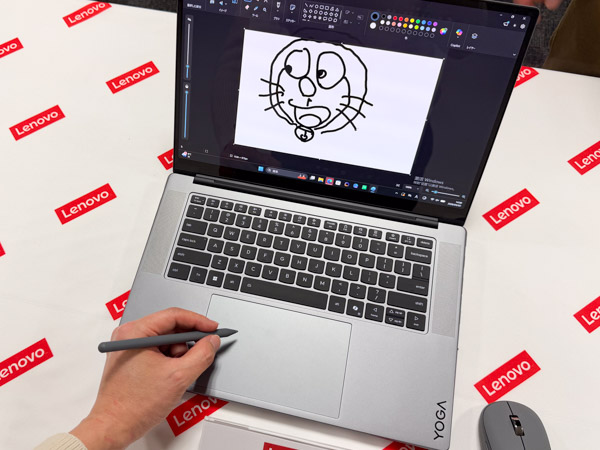 Yoga Pro 7i Gen 11 Aura Editionのペン