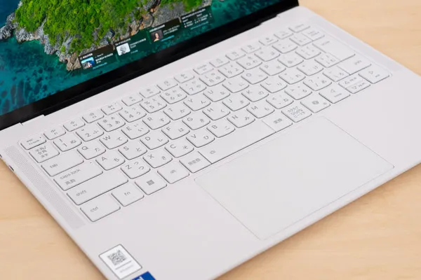 質感の良いキーボード面