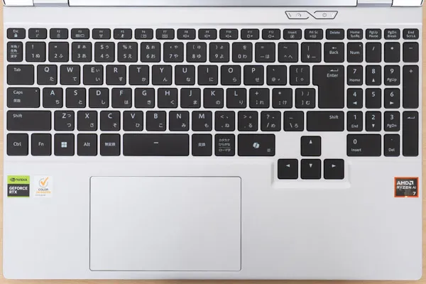 DAIV S5-A7G60SR-Aのキーボード写真