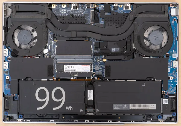 DAIV S5-A7G60SR-Aの内部の写真