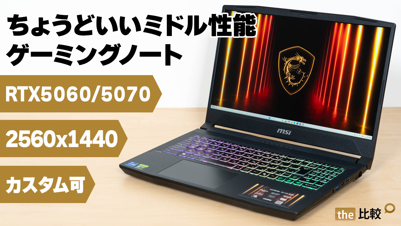 MSI Katana 15 HX B14Wの実機レビュー