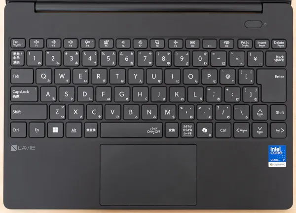 LAVIE Direct NEXTREMEのキーボード写真