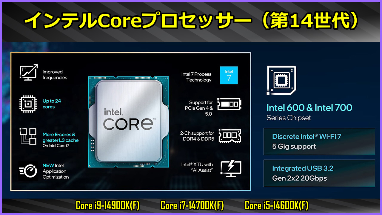 インテルCoreプロセッサー（第14世代）「Raptor Lake-S Refresh」が