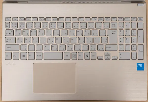 Dell 15のキーボード写真