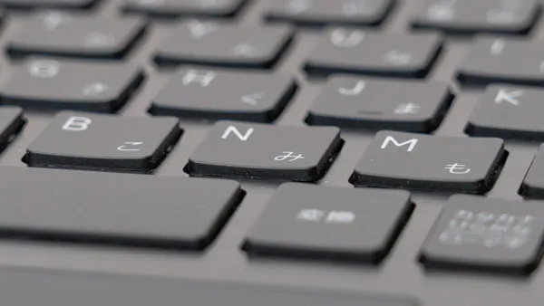 Dell 15のキーボード拡大写真